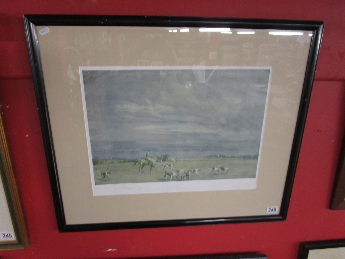 Signed Lionel Edwards print - Essex Hunt