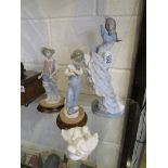 4 pieces of Lladro & Nao