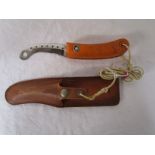 WWII RAF dinghy knife with cork handle