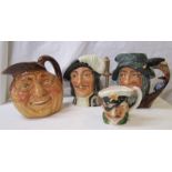 4 Toby jugs to include Royal Doulton RD 782778