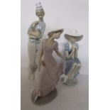 3 pieces of Lladro (2 Nao)