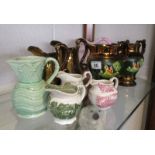 Collection of jugs