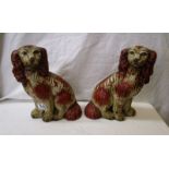 Pair of Staffordshire dogs