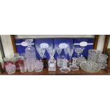 Shelf of glass to include Royal Doulton