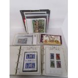 Stamps - 2 albums & box of all World Royal Commemorative stamps