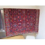 Red & blue Persian rug