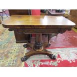 Fine rosewood William IV games table