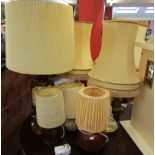 Collection of table lamps