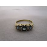 Gold diamond set ring