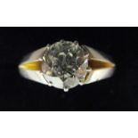 18ct gold diamond solitaire ring (Approx 1.2ct)
