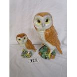 2 Beswick owls - Model 1046 & 2026