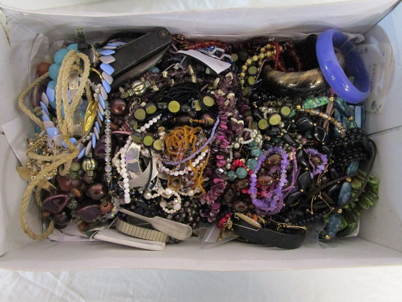 Box of costume jewellery