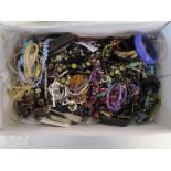 Box of costume jewellery