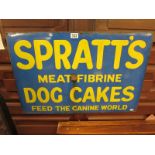 Enamel sign - Spratt's Meat Fibrine Dog Cakes