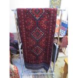 Mashwani runner - Approx 260cm x 66cm - 100% hand knotted wool