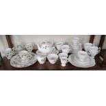 2 part tea sets to include Crown Staffordshire