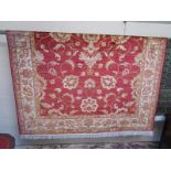 Red ground Ziegler carpet - Approx 2.8m x 2m