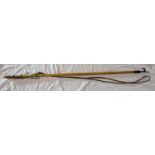 Hardy & Sons bamboo wading stick with steel tip & hook with long lanyard
