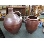 Stoneware jug & urn