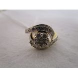 18ct gold diamond set ring