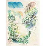 20th Century School, 'Tropical Garden I and II', signed in pencil and numbered 79/200,