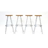 Amat-3 for Knoll, a set of four 'Twist' bar stools,