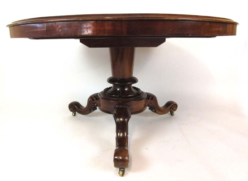 A Victorian mahogany tilt top breakfast table, - Image 2 of 2