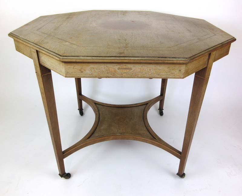 An Edwardian rosewood and inlaid centre table, - Image 2 of 2