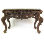 An 18th century style Italian baroque console table,