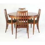 A G-Plan teak and crossbanded circular dining table, extending to 170 cm,