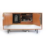 A 1970's Decca radiogram including a turntable, l.