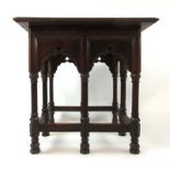 A 19th century Anglo Indian teak occasional table,