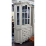 VITRINE, from Nicholas Haslam, model 'Gretel', in a distressed effect painted finish,