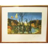 SALVADOR DALI 'Swans selecting Elephants', 1937, Lithograph, signed in the plate and blind-stamped,
