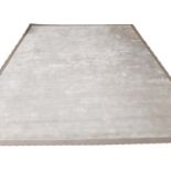 RUG BY STARK, 351cm x 262cm, silver field (with faults).