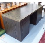 'MILC' DESK, 'Maccasar' finish, with blum fittings, 175cm W.