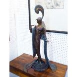 ERTE 'Directoire', bronze sculpture, signed and numbered AP 22/35, provenance: Art 9 Gallery Paris,