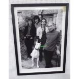 DUNCAN RABAN 'The Stones with albino Great Dane Channel', Ireland 1993, photograph on heavy paper,