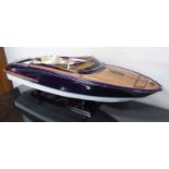 RIVA ROMA, model boat, 90cm W.