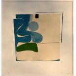 VICTOR PASMORE 'Points of contact No 8 1966', original screenprint and collage in colours, 1966,