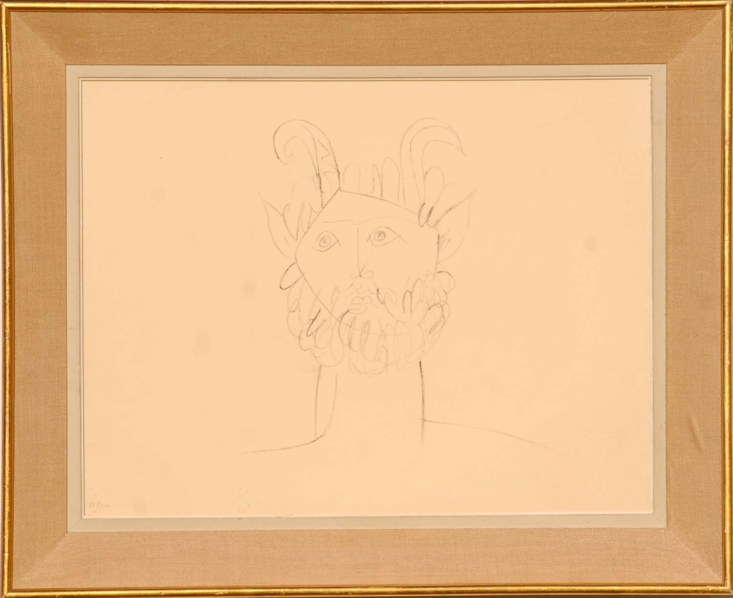 PABLO PICASSO 'Satyr-Antibes suite', lithograph, 1958, handnumbered in pencil, edition size 300,