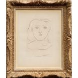 PABLO PICASSO, drypoint etching and engraving on velin, edition 1000, numbered justification verso,