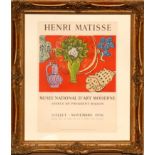 HENRI MATISSE 'Musée National d'art Moderne', lithographic poster, 1956, printed by Mourlot Freres,