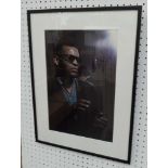 LEE FRIEDLANDER 'Ray Charles', dye transfer, 37cm x 25cm, framed and glazed.