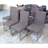 B&B ITALIA DINING CHAIRS, a set of eight, by Antonio Citterio, 42cm x 50cm x 79cm.