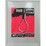 JAMIE REED 'God save Captain Swing', screenprint, signed titled and numbered in pencil, 76cm x 57cm,