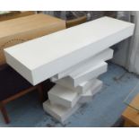 CONSOLE TABLE, contemporary, abstract design, 145cm x 45cm x 92cm.