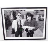 DUNCAN RABAN 'Keith and Ronnie with Guinness at home in Ireland', 1993, photograph on heavy paper,