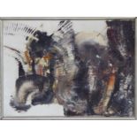 PAUL CAFFELL 'Abstract', mixed media on canvas, inscribed and dated 1956 verso, 40cm x 30cm, framed.