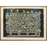 ERNEST BOTTOMLEY 'Techno screen climbers', lithograph, signed titled and dated 1989, 55cm x 75cm,